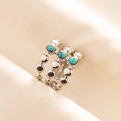 What the Stone Chose — Boho Turquoise Adjustable Ring - Pedlar's Attic