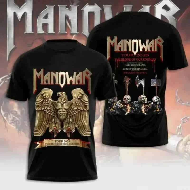 Manowar Band 3D Print T-shirt