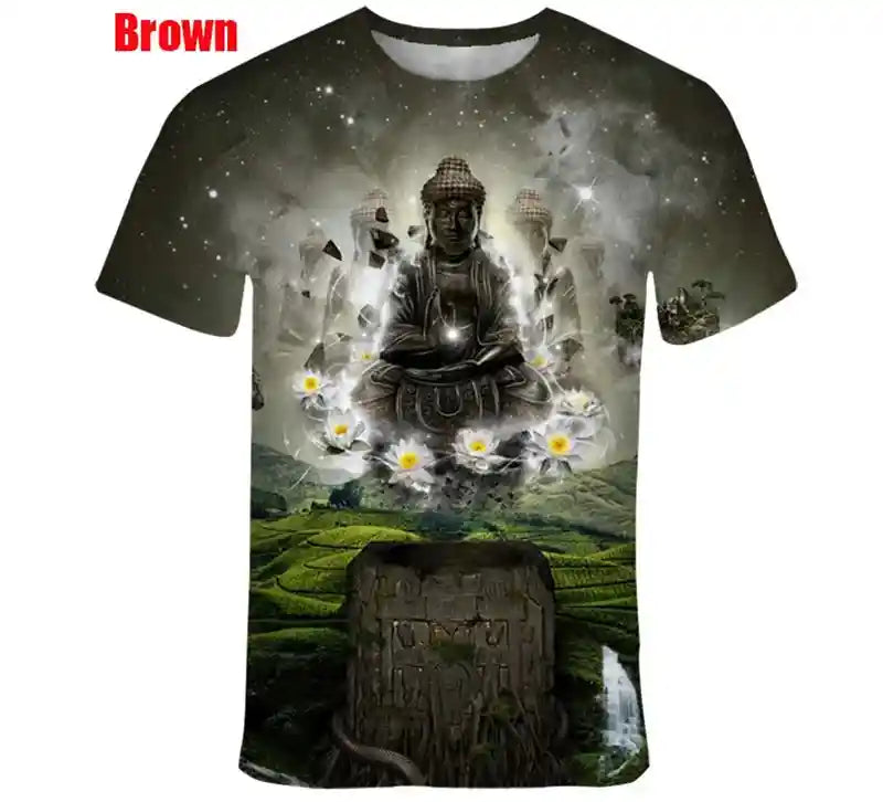 The Enlightened Path – Buddha Shakyamuni 3D Print Tee