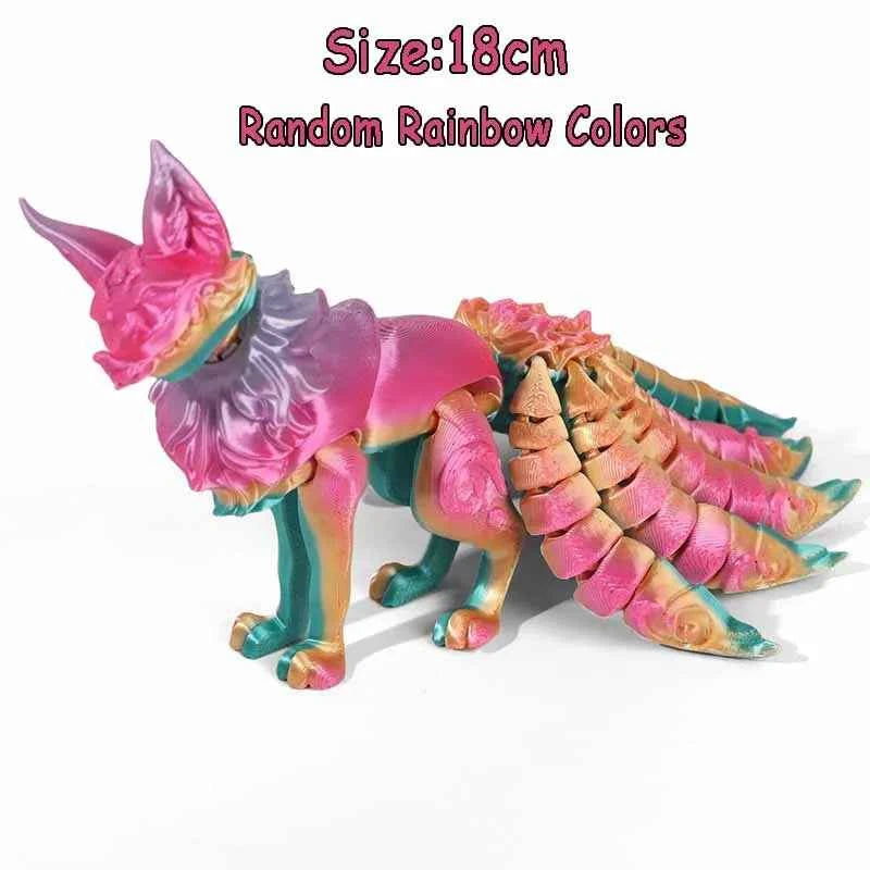 3D Printed Animals Toy Multi-joint Movable Dinosaur Snake Fidget Toy Adults Autism Stress Relief Toys Desktable Decor Kids Gift