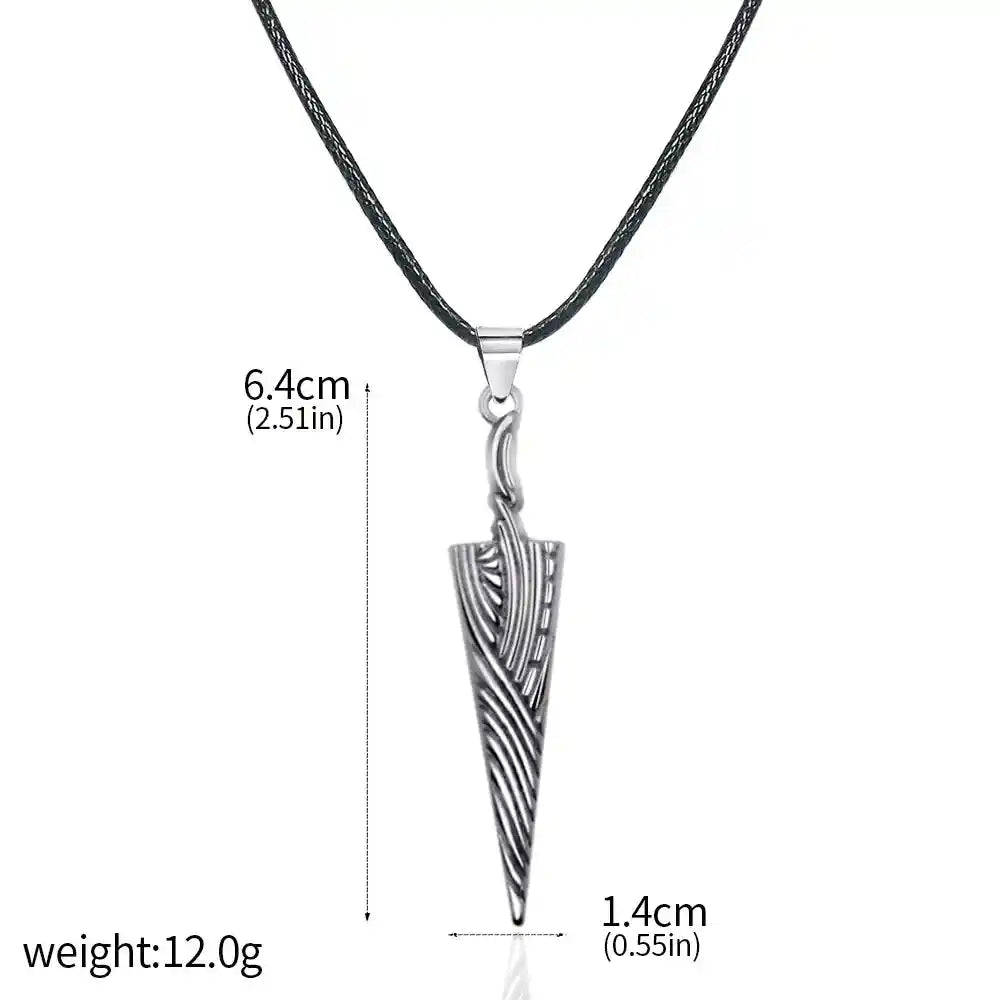 Game Hollow Knight Bone Nail Logo Necklace - Pedlar's Attic