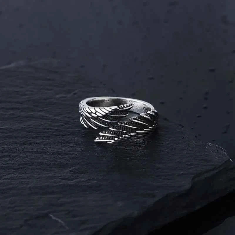 Retro Angel Demon Wings Creative Ring