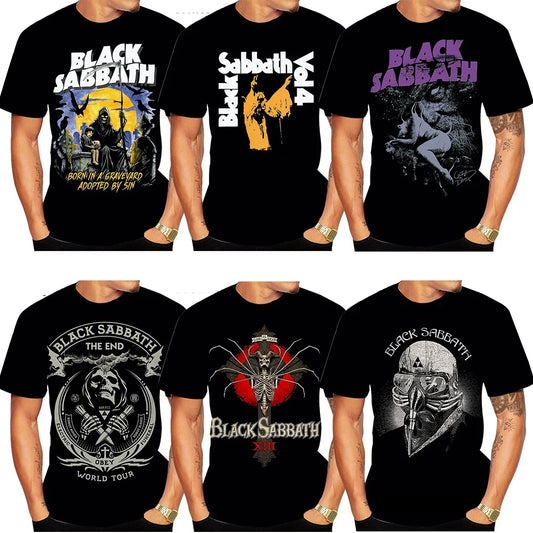 3D print black casual T-shirt