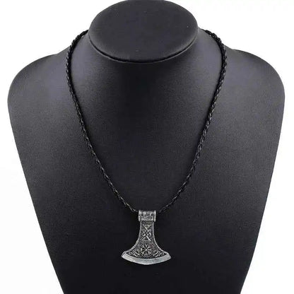 Norse Viking Scandinavian Axe Head Pendant Necklace - Pedlar's Attic