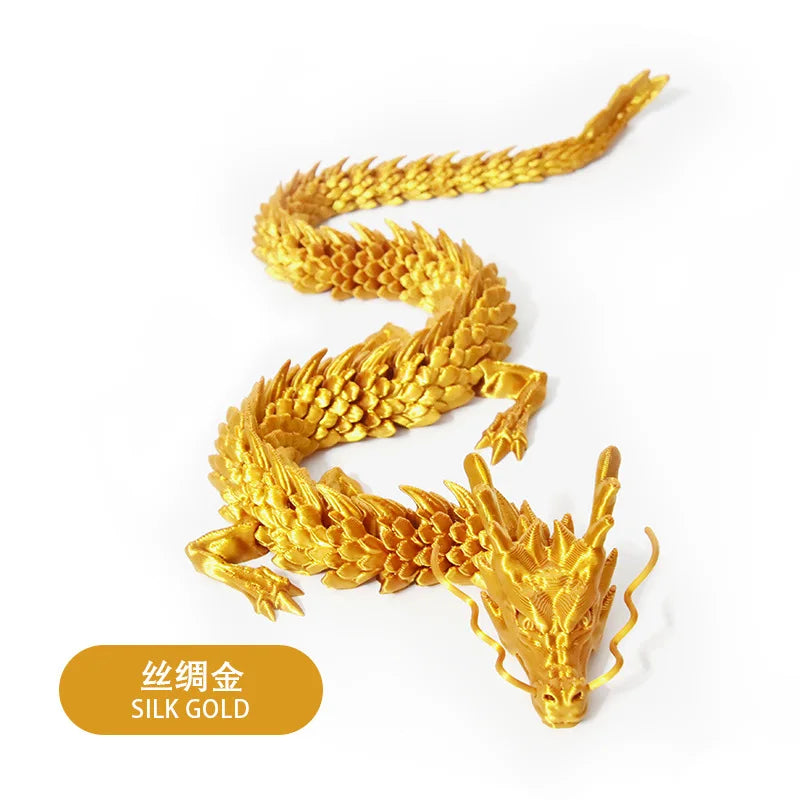 3d-printed Chinese dragon ornaments handicrafts can move the joints