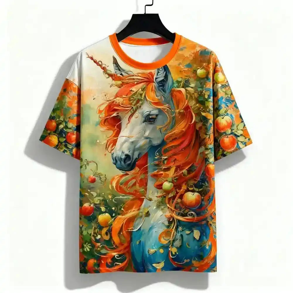 Wild Spirit – Horse 3D Print Unisex Tee