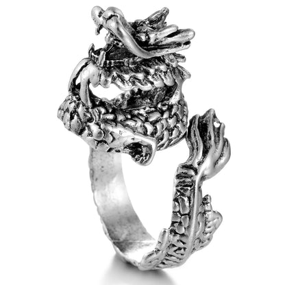 The Drawer Knows — Skull, Dragon & Snake Adjustable Rings - Pedlar's Attic