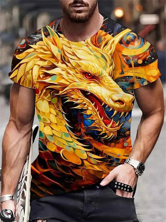 Dragon Print T-shirt 4