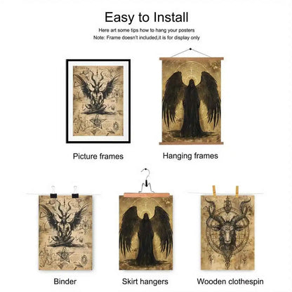 Frameless Gothic Wall Art - Pedlar's Attic