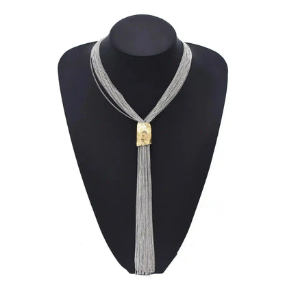 The Wanderer's Collar – Tibetan Boho Statement Necklace