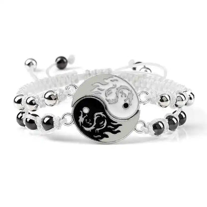 2Pcs/set Dragon Tai Chi Gossip Braided Bracelets lots of styles - Pedlar's Attic
