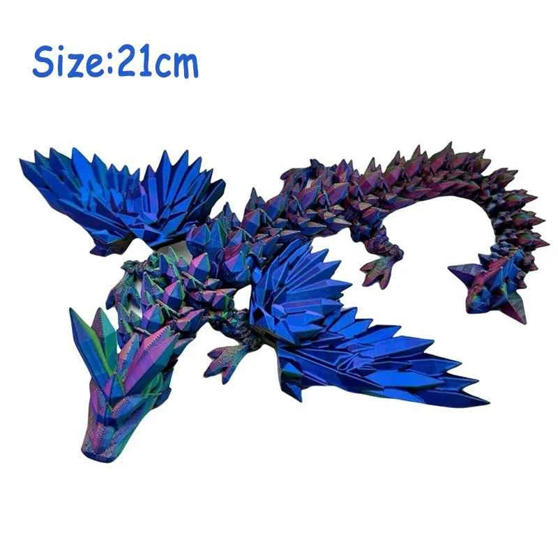 3D Printed Animals Toy Multi-joint Movable Dinosaur Snake Fidget Toy Adults Autism Stress Relief Toys Desktable Decor Kids Gift