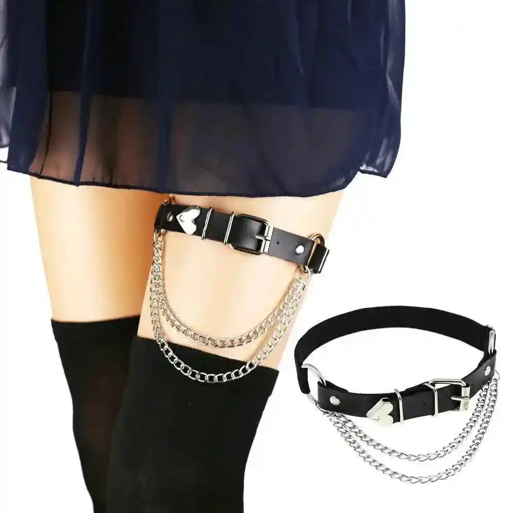 chain elastic leg loop leg strap leg chain, adjustable - Pedlar's Attic