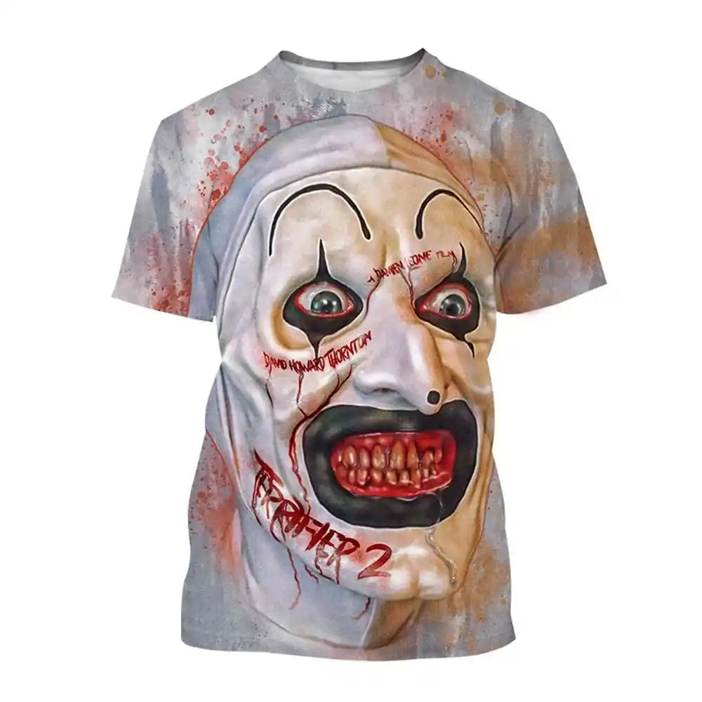 The Laughing Dark —Clown Horror  3D Print Tee