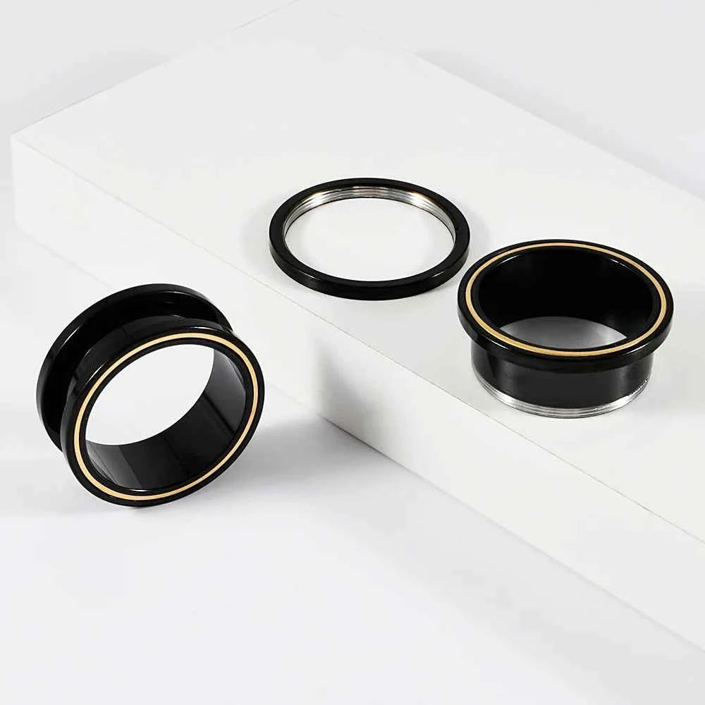 Pair Double Color Screw Ear Gauges - Pedlar's Attic