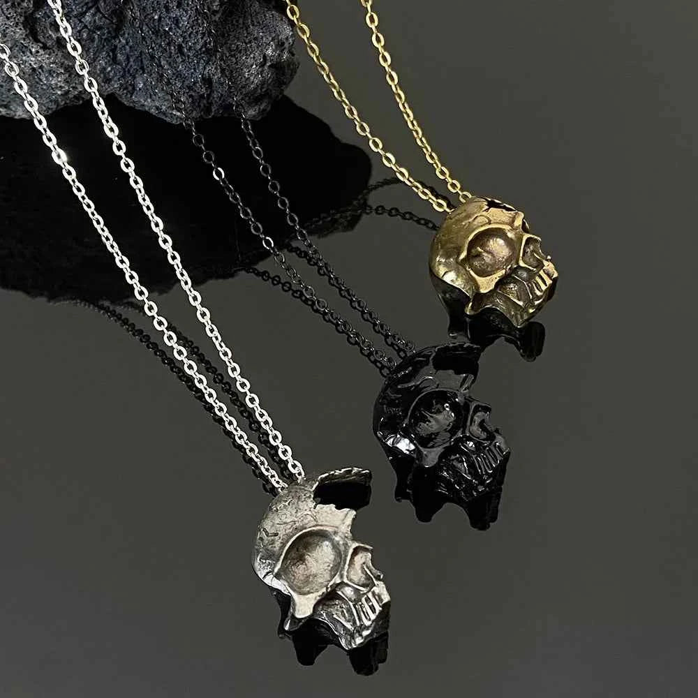 Vintage Skull Face Necklace