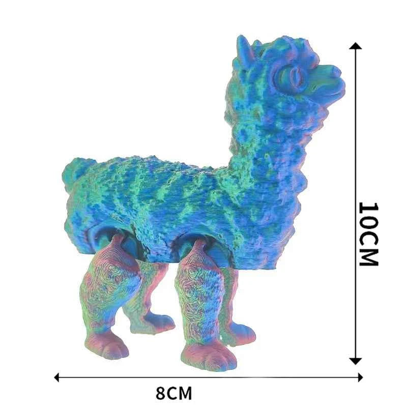 3D Printed Animals Toy Multi-joint Movable Dinosaur Snake Fidget Toy Adults Autism Stress Relief Toys Desktable Decor Kids Gift