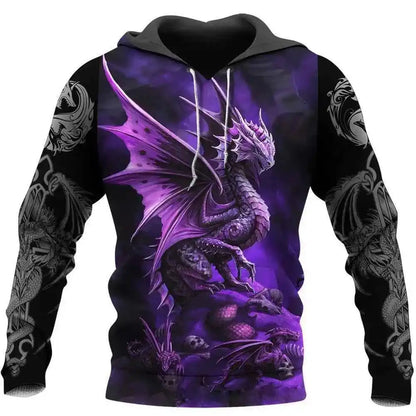 Chinese Dragon Printed Men's Hoodie Fashion- So many choices 2 - Pedlar's Attic