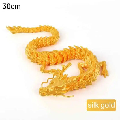 3D Printed Conjoined Dragon Ornaments Movable Cartoon Creative Dragon Plants rockery Fish Tank Landscaping Decoration 30cm - Pedlar's Attic