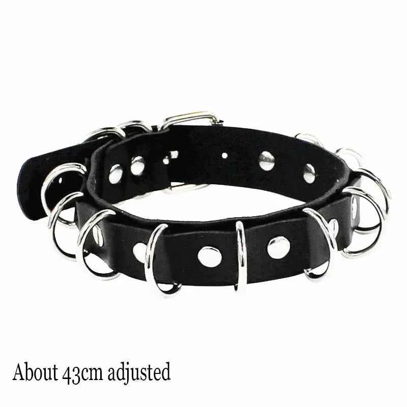 Woman Black Punk Choker Collars Necklaces huge variety