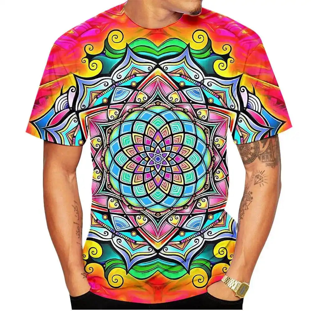 Chelle's Garden – Bohemian Mandala 3D Tee