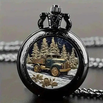 Retro Tree of Life Quartz Pocket Watch - Pedlar's Attic