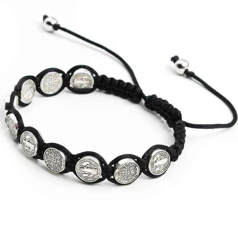 Handmade St. Benedict Medal Bracelet