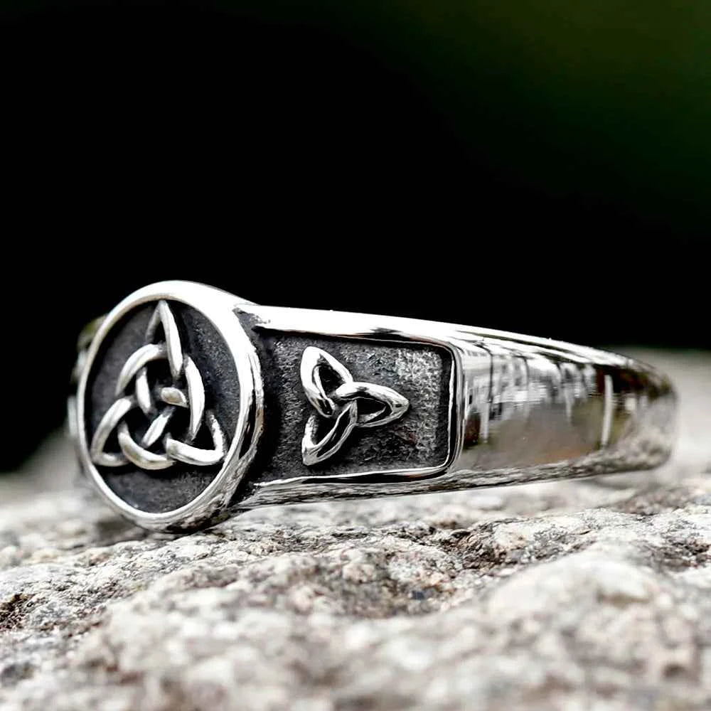 Wiccan Cross Celtics Knot Women Rings