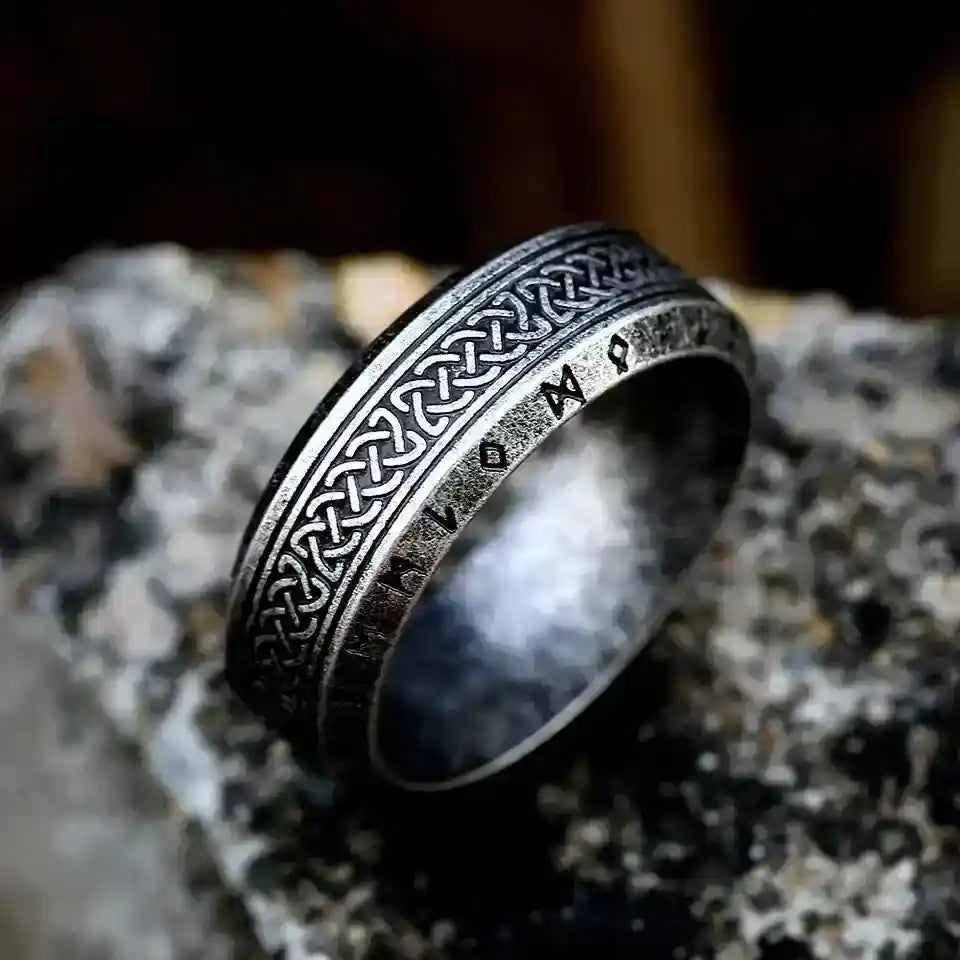 Vintage Odin Norse Viking Amulet Rune Rings - Pedlar's Attic