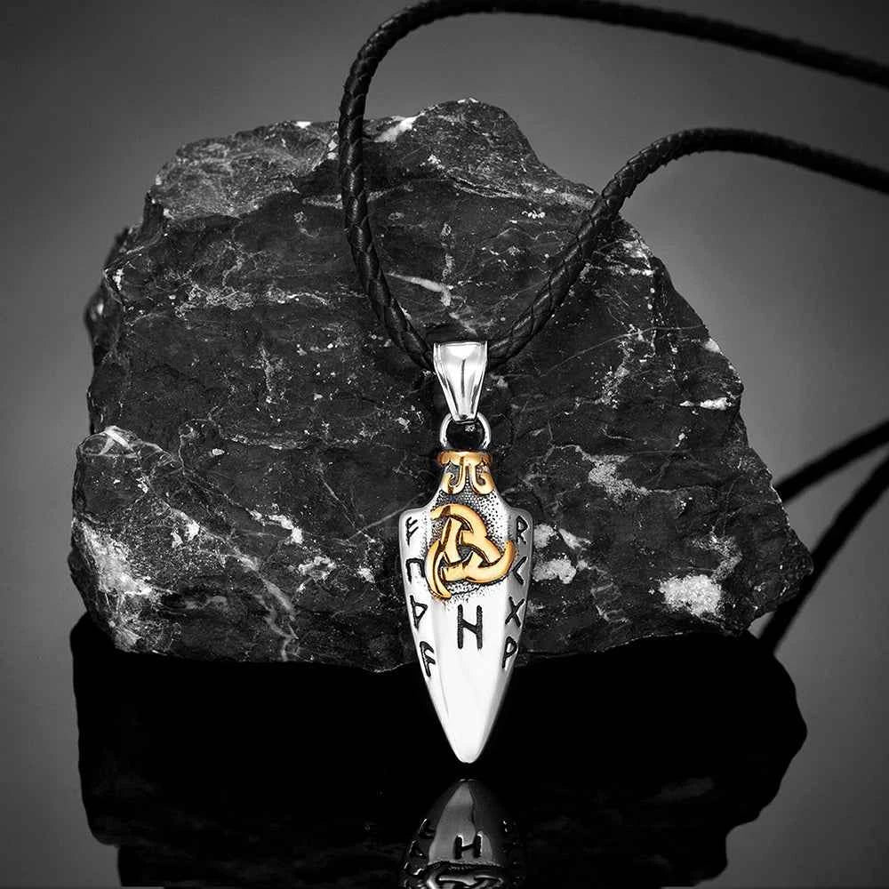 Norse Runes Odin's Spear Gungnir Necklace