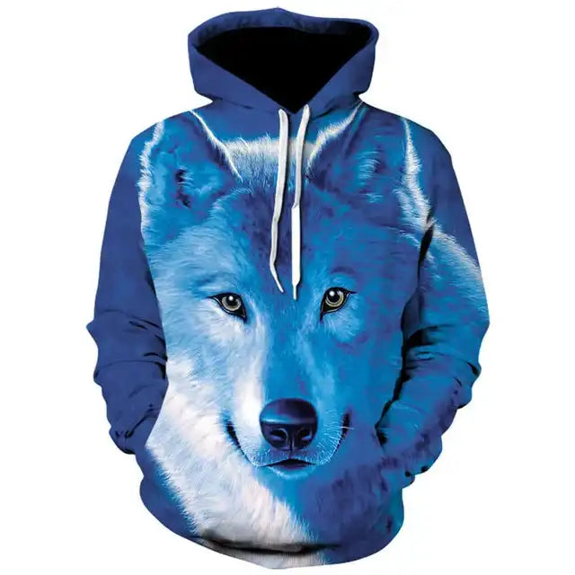 The Wolf Doesn't Explain Itself — 3D Wolf Oversized Hoodie