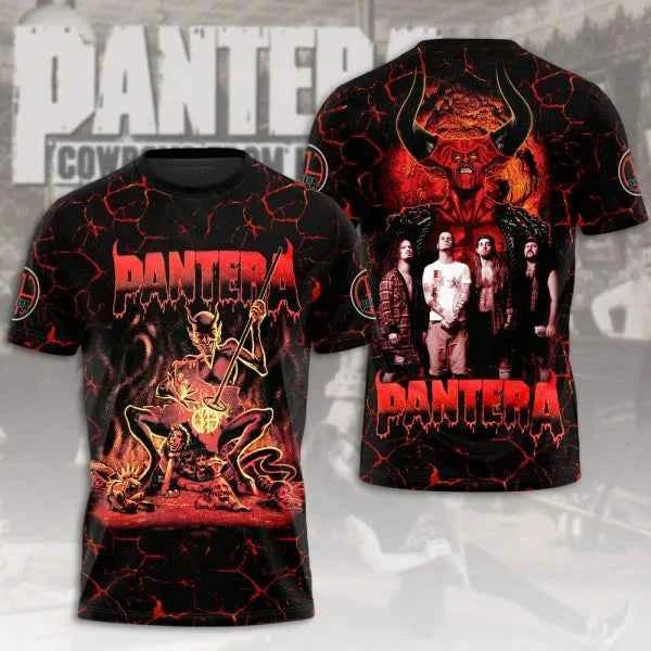 PANTERA! 3D Printed T-shirt for Men and Women