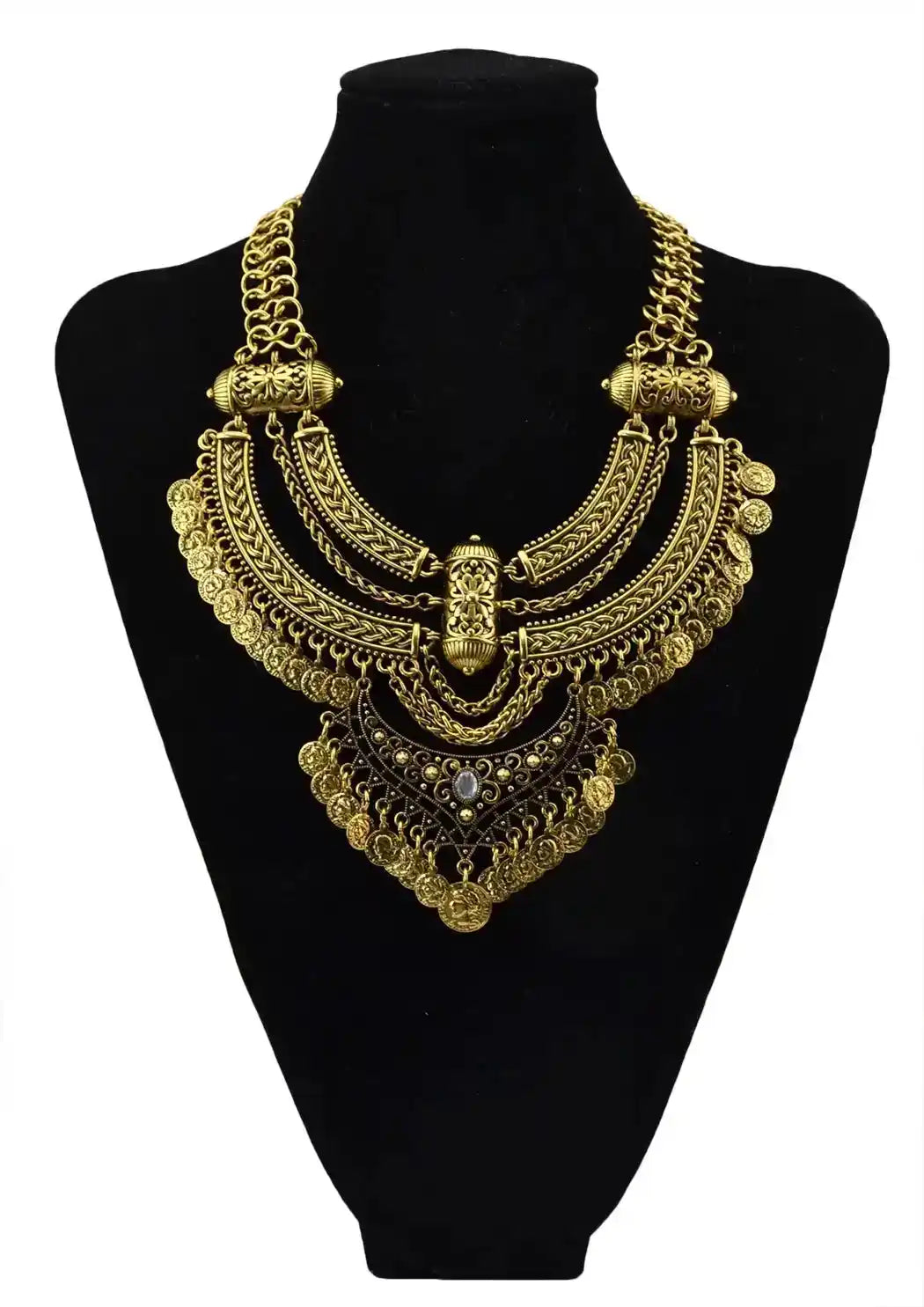 The Wanderer's Collar – Tibetan Boho Statement Necklace