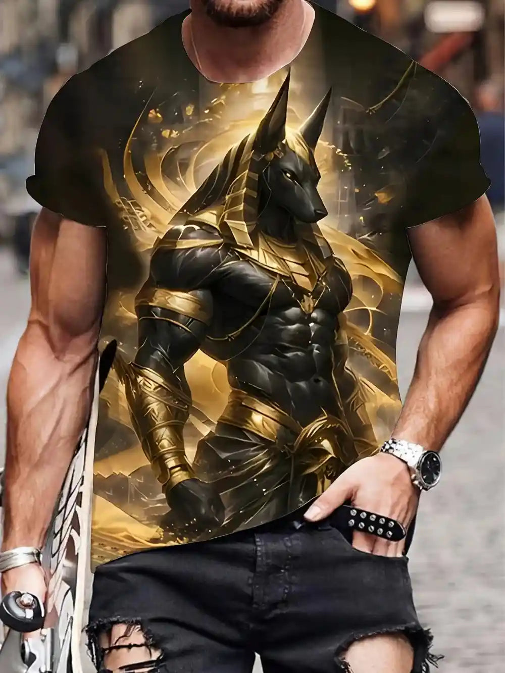 Men's Egyptian Anubis T-Shirt - Pedlar's Attic