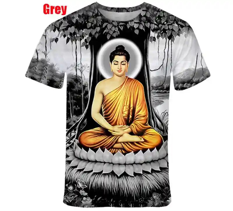 The Enlightened Path – Buddha Shakyamuni 3D Print Tee