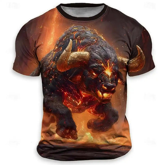 Born to Charge – Flaming Bull Tee | Taurus Season