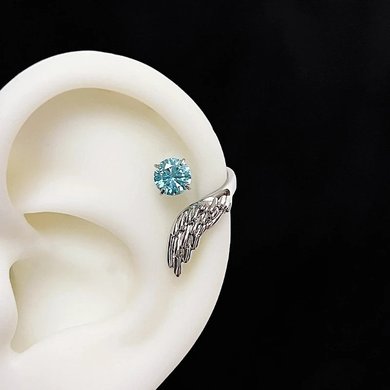 Whisper of Wings — Zircon Wing Ear Cuff