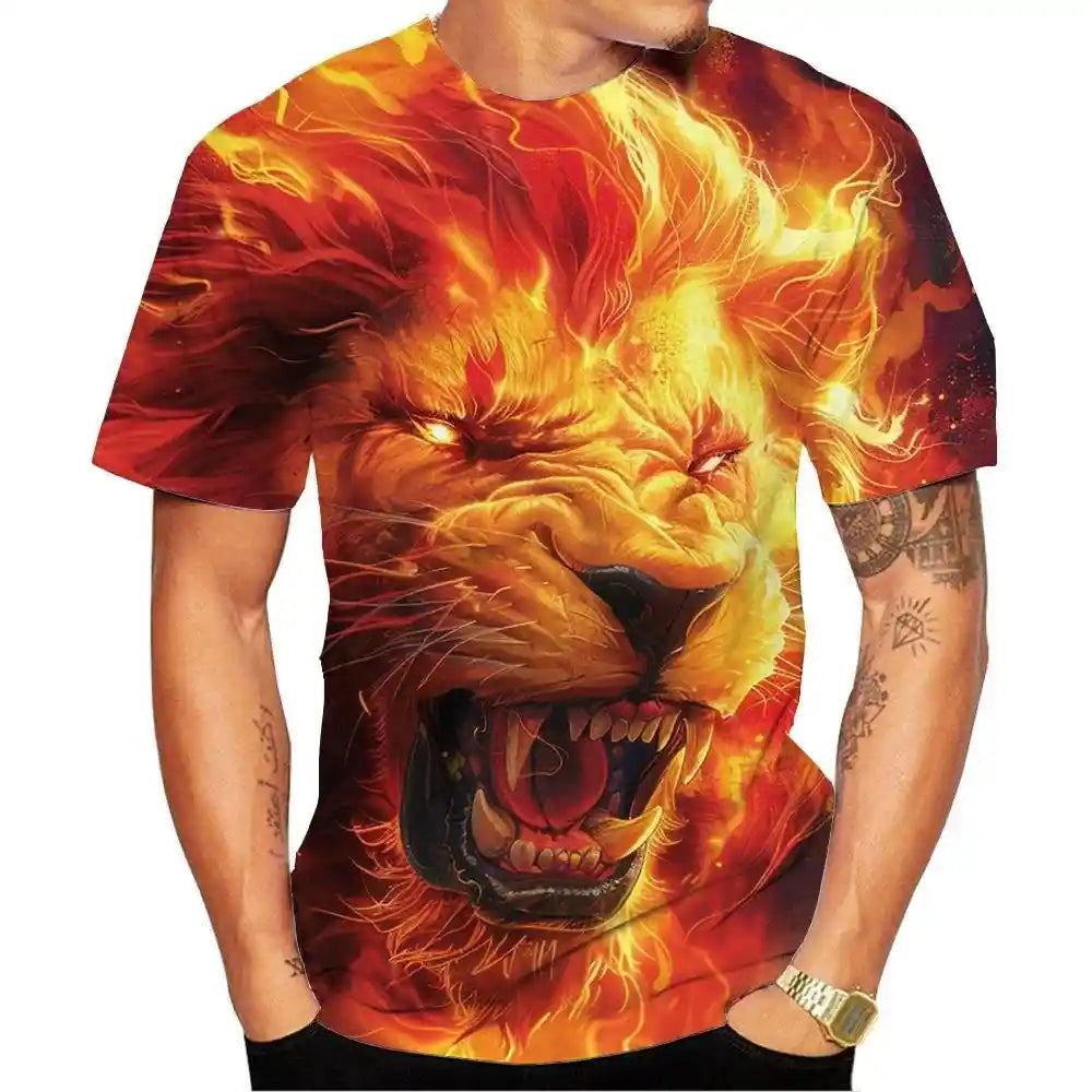 The Lion's Claim — 3D HD Print T-Shirt