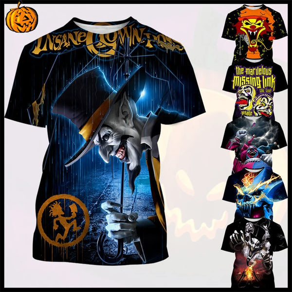Face Paint — Crazy Clown 3D Graphic Tee