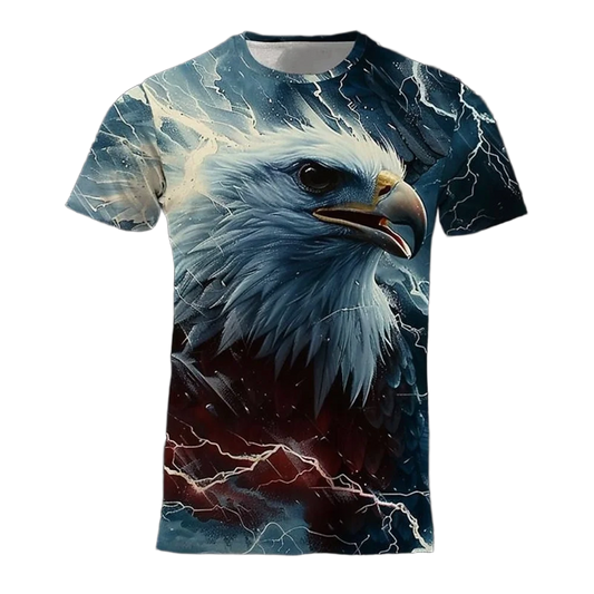 Skies Belong to No One – Eagle 3D Print Tee