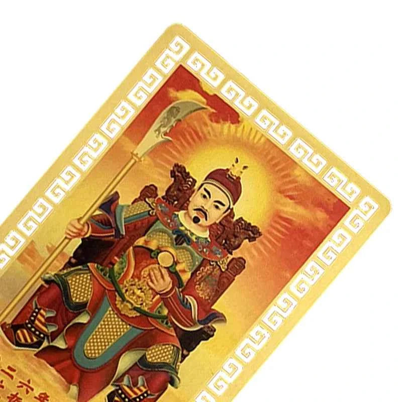 2026 Tai Sui Amulet Card Feng Shui Prayer Gold Card Exorcism Protection Buddha Gift Amulet Safe Bring In Wealth And Treasure