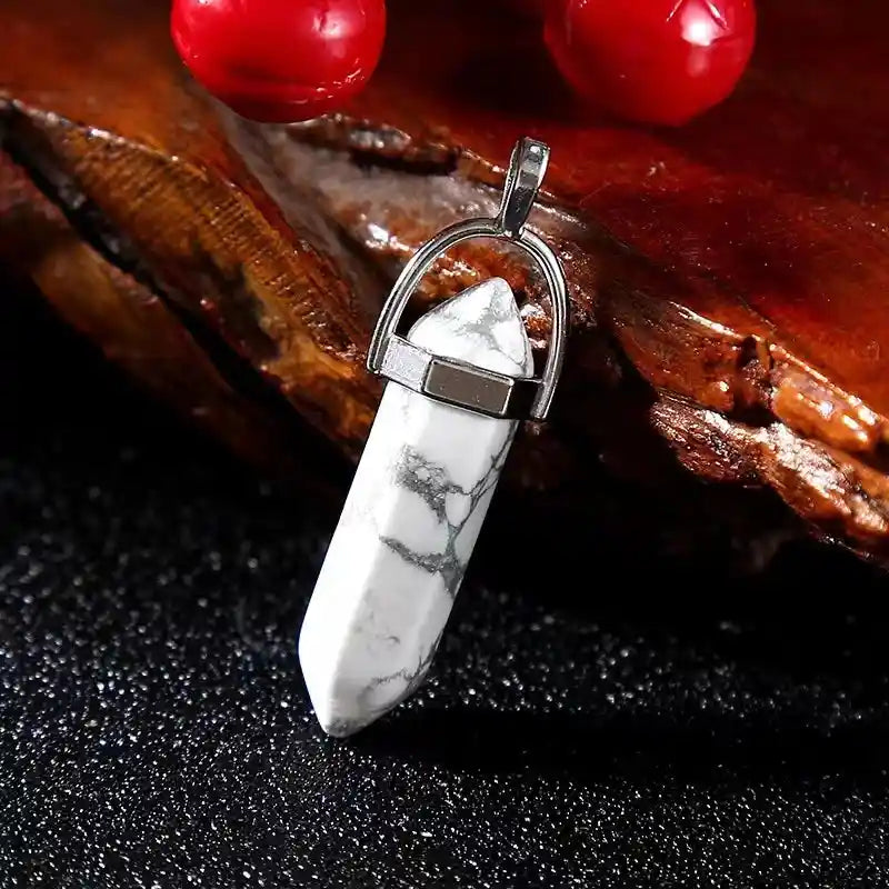 7pcs/Set Hexagon Pillar Quartz Necklace - Pedlar's Attic