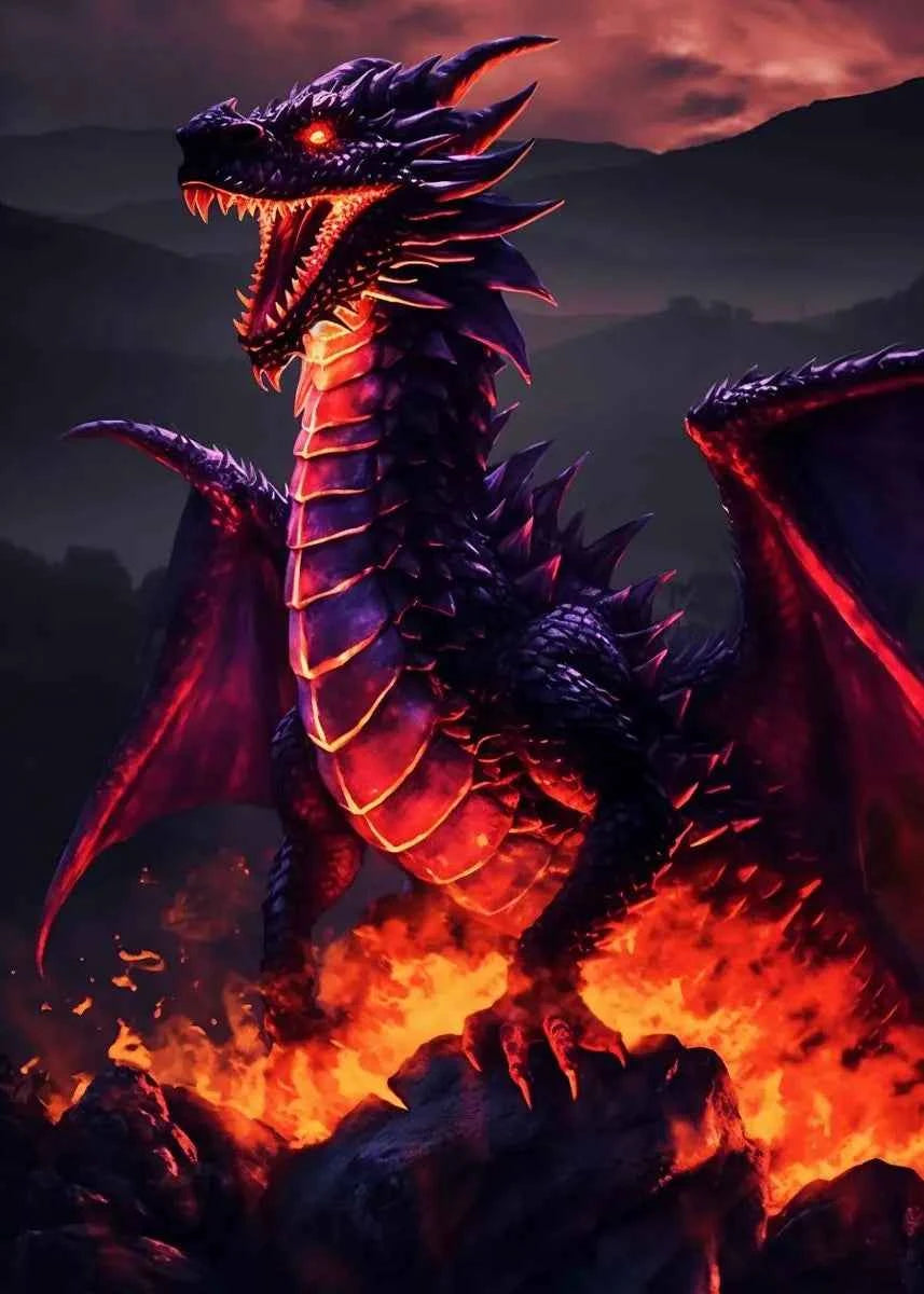 Fantasy Dragon Mythical Animal Posters and Prints