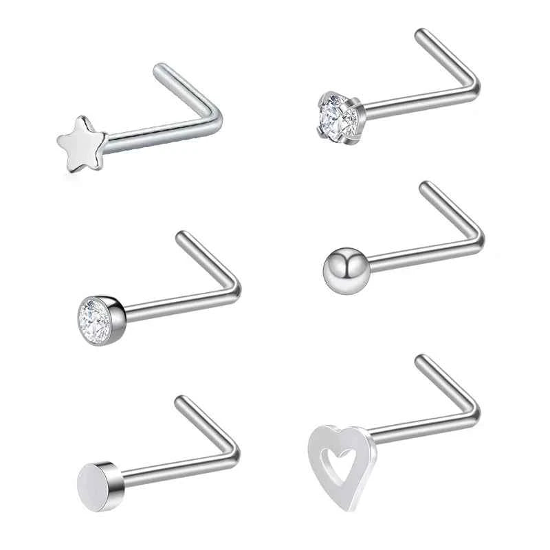 Nose Septum Piercing Studs Set