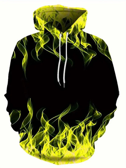 New Creative Flame 3D Print Hoodie Cool Hoodies - Pedlar's Attic