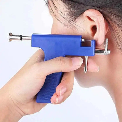 Professional Ear Piercing Gun Kit with 98pcs Stainless Steel Ear Studs-Safety Gun Piercing - Pedlar's Attic