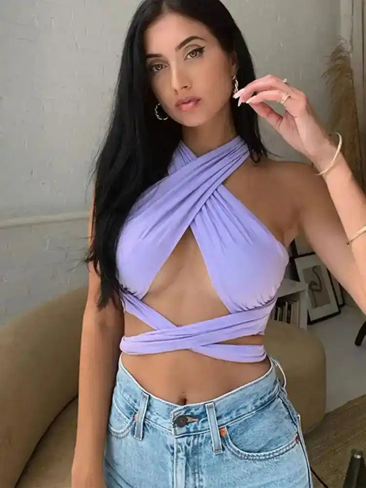 Spellbound Straps – Halter Crop Top