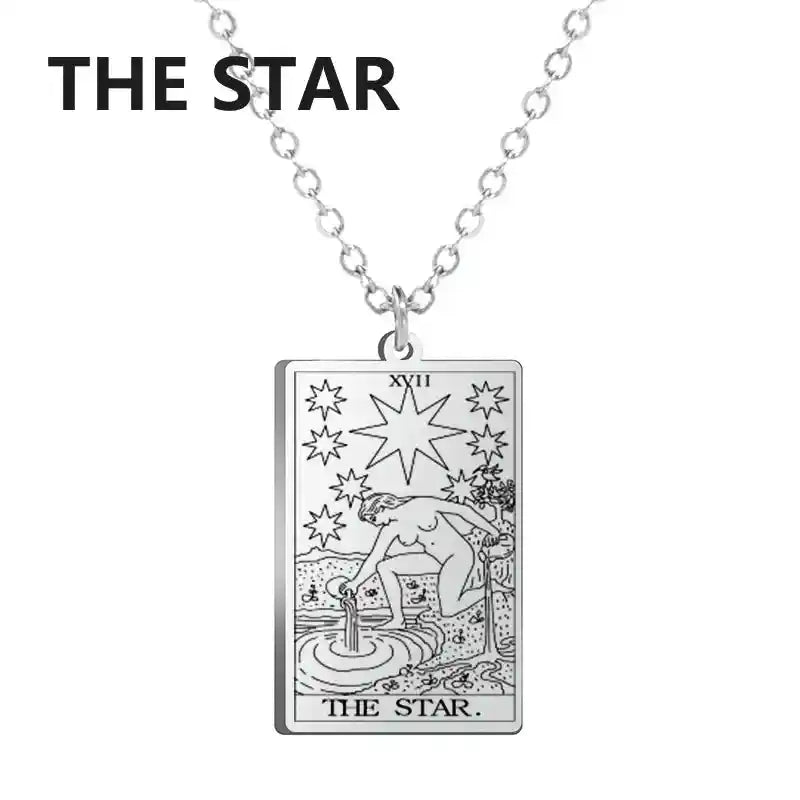 Dawapara Tarot Cards Necklace Women - Pedlar's Attic