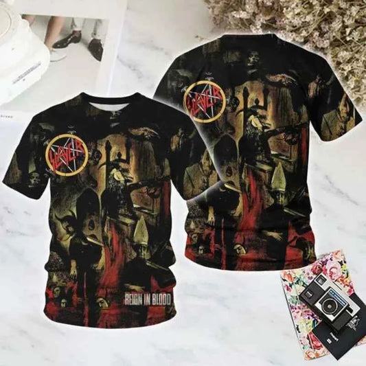 3D T-Shirts -multiple styles! SLAYER! Men's T-shirts