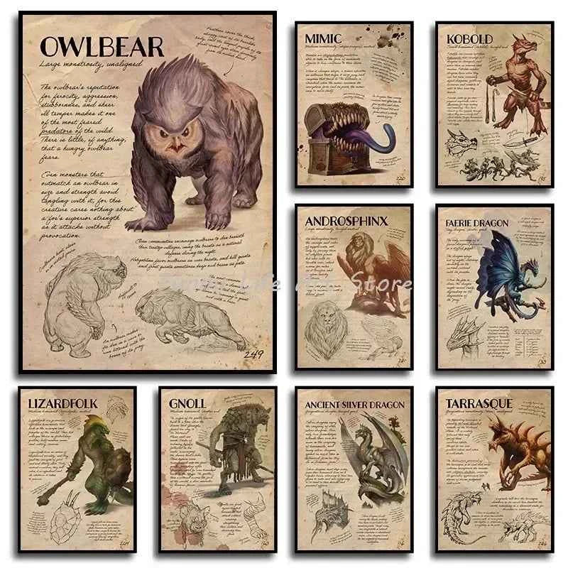 Fantasy Dragon Mythical Animal Posters and Prints
